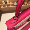 ローズメキシコ 0D/ Rose Mexico シルバー金具  kelly25-036 全手縫い エルメス ケリー25cm  togo トゴ