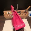 ローズメキシコ 0D/ Rose Mexico シルバー金具  kelly25-036 全手縫い エルメス ケリー25cm  togo トゴ