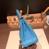ターコイズ 7B /Turquoise Blue シルバー金具  kelly25-038 全手縫い エルメス ケリー25cm  togo トゴ