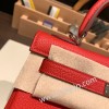 ルージュクー S3/Rouge Cœur シルバー金具  kelly25-039 全手縫い エルメス ケリー25cm  togo トゴ
