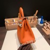 オレンジ 93 /Orange シルバー金具  kelly25-041 全手縫い エルメス ケリー25cm  togo トゴ