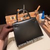 box ブラック 89 /Black (Noir) ゴールド金具  kelly25-043 全手縫い エルメス ケリー25cm 外縫い  