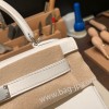 swift  ホワイト 01 /White (Blanc) シルバー金具  kelly25-047 全手縫い エルメス ケリー25cm 外縫い