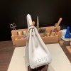 swift  ホワイト 01 /White (Blanc) シルバー金具  kelly25-047 全手縫い エルメス ケリー25cm 外縫い