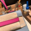 ブルーラン J7 /Blue Lin & マグノリア 9I/ Magnolia ゴールド金具  kelly25-057 全手縫い エルメス ケリー25cm 外縫い ヴォーエプソン Epsom