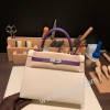 クレ 10 /Craie & クロッカス 9W /Crocus シルバー金具  kelly25-058 全手縫い エルメス ケリー25cm 外縫い ヴォーエプソン Epsom