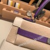 クレ 10 /Craie & クロッカス 9W /Crocus シルバー金具  kelly25-058 全手縫い エルメス ケリー25cm 外縫い ヴォーエプソン Epsom
