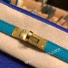 ブルーエレクトリック 7T /Blue Electric & ブルーパオン 7F /Blue Paon ゴールド金具  kelly25-063 全手縫い エルメス ケリー25cm 外縫い ヴォーエプソン Epsom