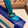ブルーエレクトリック 7T /Blue Electric & ブルーパオン 7F /Blue Paon ゴールド金具  kelly25-063 全手縫い エルメス ケリー25cm 外縫い ヴォーエプソン Epsom