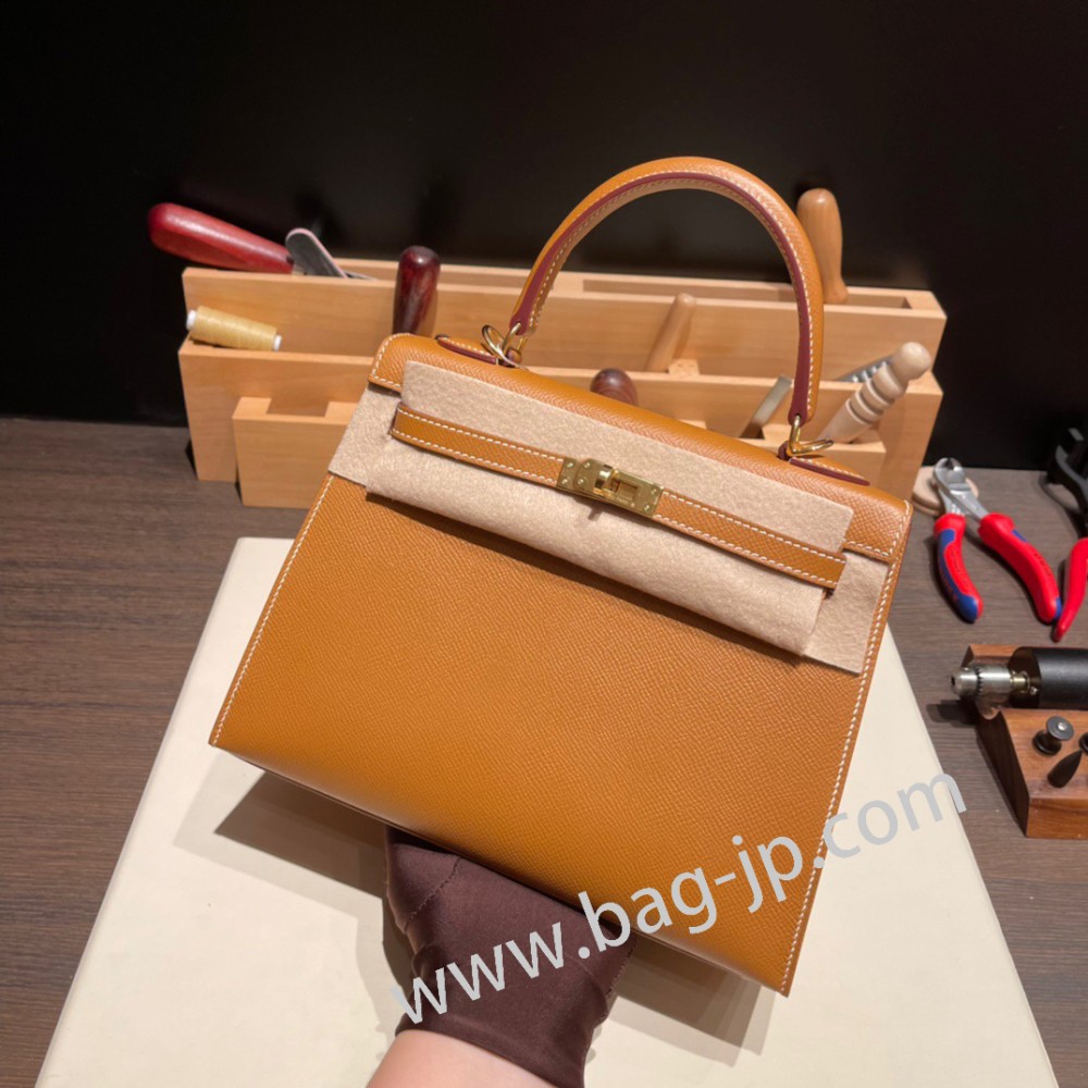 ゴールド 37/Gold ゴールド金具  kelly25-065 全手縫い エルメス ケリー25cm 外縫い ヴォーエプソン Epsom