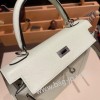 ヴェールフィズ 0S vertdeau シルバー金具  kelly25-067 全手縫い エルメス ケリー25cm 外縫い ヴォーエプソン Epsom