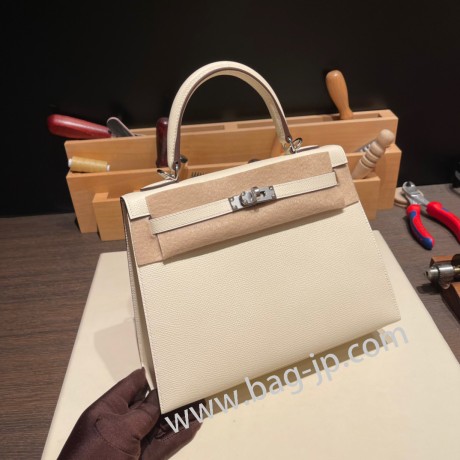 ナタ I2 /Nata シルバー金具  kelly25-069 全手縫い エルメス ケリー25cm 外縫い ヴォーエプソン Epsom