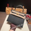 ブラック 89 /Black (Noir) ゴールド金具  kelly25-070 全手縫い エルメス ケリー25cm 外縫い ヴォーエプソン Epsom