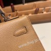 チャイ 0M/Chai シルバー金具  kelly25-071 全手縫い エルメス ケリー25cm 外縫い ヴォーエプソン Epsom
