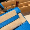 ブルーフリーダ 0F /Blue Frida ゴールド金具  kelly25-077 全手縫い エルメス ケリー25cm 外縫い ヴォーエプソン Epsom