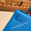 ブルーフリーダ 0F /Blue Frida ゴールド金具  kelly25-077 全手縫い エルメス ケリー25cm 外縫い ヴォーエプソン Epsom