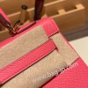 ローズリップスティック U5 /Rose Lipstick ゴールド金具  kelly25-078 全手縫い エルメス ケリー25cm 外縫い ヴォーエプソン Epsom