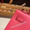 ローズリップスティック U5 /Rose Lipstick ゴールド金具  kelly25-078 全手縫い エルメス ケリー25cm 外縫い ヴォーエプソン Epsom