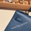 ディープブルー S4 /Deep Blue ゴールド金具  kelly25-082 全手縫い エルメス ケリー25cm 外縫い ヴォーエプソン Epsom