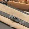 グリメイヤー 0L/ Gris Meyer シルバー金具  kelly25-083 全手縫い エルメス ケリー25cm 外縫い ヴォーエプソン Epsom