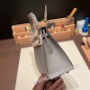 グリメイヤー 0L/ Gris Meyer シルバー金具  kelly25-083 全手縫い エルメス ケリー25cm 外縫い ヴォーエプソン Epsom