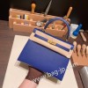 ブルーエレクトリック 7T /Blue Electric ゴールド金具  kelly25-087 全手縫い エルメス ケリー25cm 外縫い ヴォーエプソン Epsom