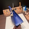 ブルーエレクトリック 7T /Blue Electric ゴールド金具  kelly25-087 全手縫い エルメス ケリー25cm 外縫い ヴォーエプソン Epsom