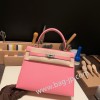 ローズコンフェッティ 1Q/Rose Confetti  シルバー金具  kelly25-089 全手縫い エルメス ケリー25cm 外縫い ヴォーエプソン Epsom