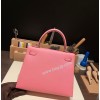 ローズコンフェッティ 1Q/Rose Confetti  シルバー金具  kelly25-089 全手縫い エルメス ケリー25cm 外縫い ヴォーエプソン Epsom