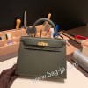 ヴェールグリス C6 /Vert Gris ゴールド金具  kelly25-091 全手縫い エルメス ケリー25cm 外縫い ヴォーエプソン Epsom
