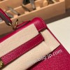 ルビー B5 /Ruby ゴールド金具  kelly25-093 全手縫い エルメス ケリー25cm 外縫い ヴォーエプソン Epsom