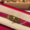 ルビー B5 /Ruby ゴールド金具  kelly25-093 全手縫い エルメス ケリー25cm 外縫い ヴォーエプソン Epsom