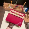 ルビー B5 /Ruby ゴールド金具  kelly25-093 全手縫い エルメス ケリー25cm 外縫い ヴォーエプソン Epsom