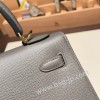 グリメイヤー 0L/ Gris Meyer ゴールド金具  kelly25-094 全手縫い エルメス ケリー25cm 外縫い ヴォーエプソン Epsom