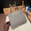 グリメイヤー 0L/ Gris Meyer ゴールド金具  kelly25-094 全手縫い エルメス ケリー25cm 外縫い ヴォーエプソン Epsom