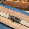 ブルージーン 75/Blue Jean & クレ 10 /Craie シルバー金具  kelly25-096 全手縫い エルメス ケリー25cm 外縫い ヴォーエプソン Epsom