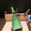 ヴェールクリケット 3I/Vert Criquet シルバー金具  kelly25-101 全手縫い エルメス ケリー25cm 外縫い ヴォーエプソン Epsom