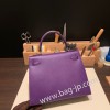 クロッカス 9W /Crocus シルバー金具  kelly25-105 全手縫い エルメス ケリー25cm 外縫い ヴォーエプソン Epsom