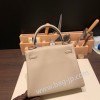  トゥルティエールグレー 81 / Gris Tourterelle シルバー金具  kelly25-118 全手縫い エルメス ケリー25cm 外縫い ヴォーエプソン Epsom