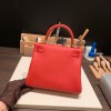 25cm新出荷 ケリー 25 トゴkelly 25cm togo  S3/Rouge Cœur  ルージュクーゴールド金具