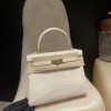 25cm 新出荷 ケリー 25 アリゲーター（Alligator）マット（Matte） 8L /Beton (Béton) ベトンゴールド金具