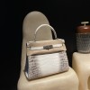25cm 新出荷 ケリー 28  Kelly 28 ヒマラヤケリー マット ナイルワニレザーシルバー金具
