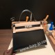 エルメス ケリー 28cm Kelly 28cm  box ボックスカーフ  ブラック 89 /Black (Noir) シルバー金具 kelly28-013 全手縫い