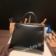 エルメス ケリー 28cm Kelly 28cm  box ボックスカーフ  ブラック 89 /Black (Noir) シルバー金具 kelly28-013 全手縫い