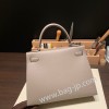 エルメス ケリー 28cm Kelly 28cm  Epsom ヴォーエプソン  グリアスファルト M8/Gris Asphalt シルバー金具 kelly28-025 全手縫い