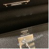 エルメス ケリー 28cm Kelly 28cm  Epsom ヴォーエプソン  ブラック  89 /Black (Noir) シルバー金具 kelly28-026 全手縫い