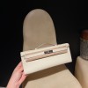 ヴォーエプソン Epsom 10/Craie クレ  kellycut-003 全手縫い エルメス HERMES ケリーカット Kelly Cut 