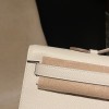 ヴォーエプソン Epsom 10/Craie クレ  kellycut-003 全手縫い エルメス HERMES ケリーカット Kelly Cut 