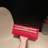 ヴォーエプソン Epsom Q5/Rouse Casaque  ルージュカザック  kellycut-004 全手縫い エルメス HERMES ケリーカット Kelly Cut 