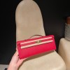 ヴォーエプソン Epsom Q5/Rouse Casaque  ルージュカザック  kellycut-004 全手縫い エルメス HERMES ケリーカット Kelly Cut 